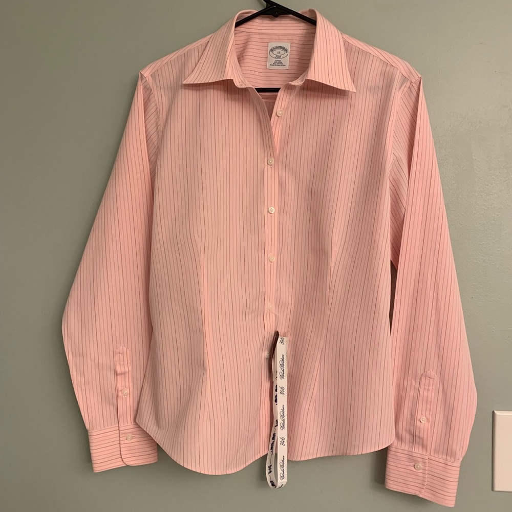 Brooks Brothers Striped Button Down Top